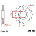 Piñón con goma anti-ruido JT SPROCKETS acero 579 - 530 JT SPROCKETS JTF579.16RB