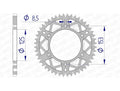 Corona AFAM aluminio ultraligera 11212 - Paso 520 AFAM 11212+53