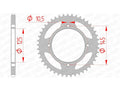 Corona AFAM acero estándar 12505 - Paso 520 AFAM 12505-41