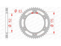 Corona AFAM acero estándar 12508 - Paso 520 AFAM 12508-52