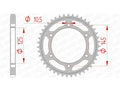Corona AFAM acero estándar 12603 - Paso 525 AFAM 12603-44