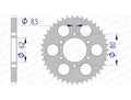 Corona AFAM aluminio ultraligera anodizada 13208 - Paso 428 AFAM 13208-51