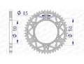 Corona AFAM aluminio ultraligera autolimpiable 13323 - Paso 520 AFAM 13323+54