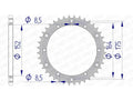 Corona AFAM aluminio 13500 - Paso 520 AFAM 13500-40