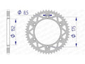 Corona AFAM aluminio 13508 - Paso 520 AFAM 13508N-48