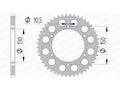 Corona AFAM aluminio 13604 - Paso 520 AFAM 13604-46