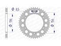Corona AFAM aluminio 15206 - Paso 520 AFAM 15206N-42