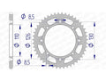 Corona AFAM aluminio ultraligera autolimpiable 17107 - Paso 420 AFAM 17107N-46