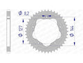 Corona AFAM aluminio 51608 - Paso 525 AFAM 51608-43