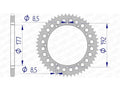 Corona AFAM aluminio 63300 - Paso 520 AFAM 63300-53