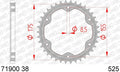 Corona AFAM acero estándar 71900 - Paso 525 AFAM 71900-38
