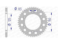 Corona AFAM aluminio 72304 - Paso 520 AFAM 72304N-41