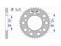 Corona AFAM aluminio 72801 - Paso 525 AFAM 72801-40