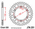Corona JT 251 de aluminio con 51 dientes JT SPROCKETS JTA251.51