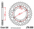 Corona JT 808 de aluminio con 50 dientes JT SPROCKETS JTA808.50