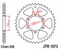 Corona JT SPROCKETS acero estándar 1073 - Paso 520 JT SPROCKETS JTR1073.46