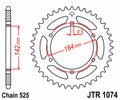 Corona JT SPROCKETS acero estándar 1074 - Paso 525 JT SPROCKETS JTR1074.44
