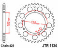 Corona JT SPROCKETS acero estándar 1134 - Paso 428 JT SPROCKETS JTR1134.54