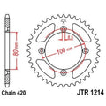 Corona JT 1214 de acero con 38 dientes JT SPROCKETS JTR1214.38