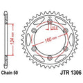 Corona JT 1306 de zinc negro con 42 dientes JT SPROCKETS JTR1306.42ZBK