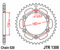 Corona JT SPROCKETS acero estándar 1308 - Paso 520 JT SPROCKETS JTR1308.42