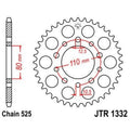 Corona JT 1332 de zinc negro con 45 dientes JT SPROCKETS JTR1332.45ZBK