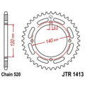 Corona JT 1413 de acero con 39 dientes JT SPROCKETS JTR1413.39