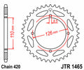 Corona JT 1465 de acero con 47 dientes JT SPROCKETS JTR1465.47