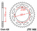 Corona JT SPROCKETS acero estándar 1466 - Paso 428 JT SPROCKETS JTR1466.47