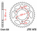 Corona JT SPROCKETS acero estándar 1478 - 520 JT SPROCKETS JTR1478.43