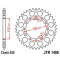 Corona JT SPROCKETS acero estándar 1486 - Paso 520 JT SPROCKETS JTR1486.42