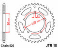 Corona JT SPROCKETS acero estándar 18 - Paso 520 JT SPROCKETS JTR18.43