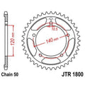Corona JT 1800 de zinc negro con 42 dientes JT SPROCKETS JTR1800.42ZBK