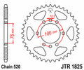 Corona JT SPROCKETS acero estándar 1825 - Paso 520 JT SPROCKETS JTR1825.45