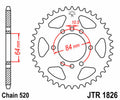 Corona JT SPROCKETS acero estándar 1826 - Paso 520 JT SPROCKETS JTR1826.42