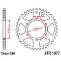 Corona JT 1977 de acero con 45 dientes JT SPROCKETS JTR1977.45