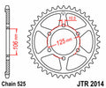 Corona JT SPROCKETS acero estándar 2014 - Paso 525 JT SPROCKETS JTR2014.50