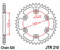 Corona JT 210 de acero con 49 dientes JT SPROCKETS JTR210.49