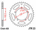 Corona JT SPROCKETS acero estándar 23 - Paso 420 JT SPROCKETS JTR23.47