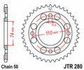 Corona JT SPROCKETS acero estándar 280 - Paso 530 JT SPROCKETS JTR280.33