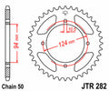 Corona JT SPROCKETS acero estándar 282 - Paso 530 JT SPROCKETS JTR282.37