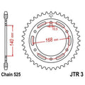 Corona JT 3 de zinc negro con 41 dientes JT SPROCKETS JTR3.41ZBK