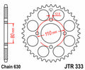 Corona JT SPROCKETS acero estándar 333 - Paso 630 JT SPROCKETS JTR333.38