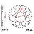 Corona JT 333 de acero con 43 dientes JT SPROCKETS JTR333.43