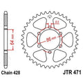 Corona JT 471 de acero con 50 dientes JT SPROCKETS JTR471.50