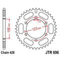 Corona JT 696 de acero con 43 dientes JT SPROCKETS JTR696.43