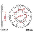 Corona JT 703 de acero con 47 dientes JT SPROCKETS JTR703.47