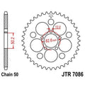 Corona JT 7086 de acero con 48 dientes JT SPROCKETS JTR7086.48