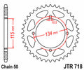Corona JT SPROCKETS acero estándar 718 - Paso 530 JT SPROCKETS JTR718.46