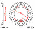 Corona JT SPROCKETS acero estándar 729 - Paso 530 JT SPROCKETS JTR729.46